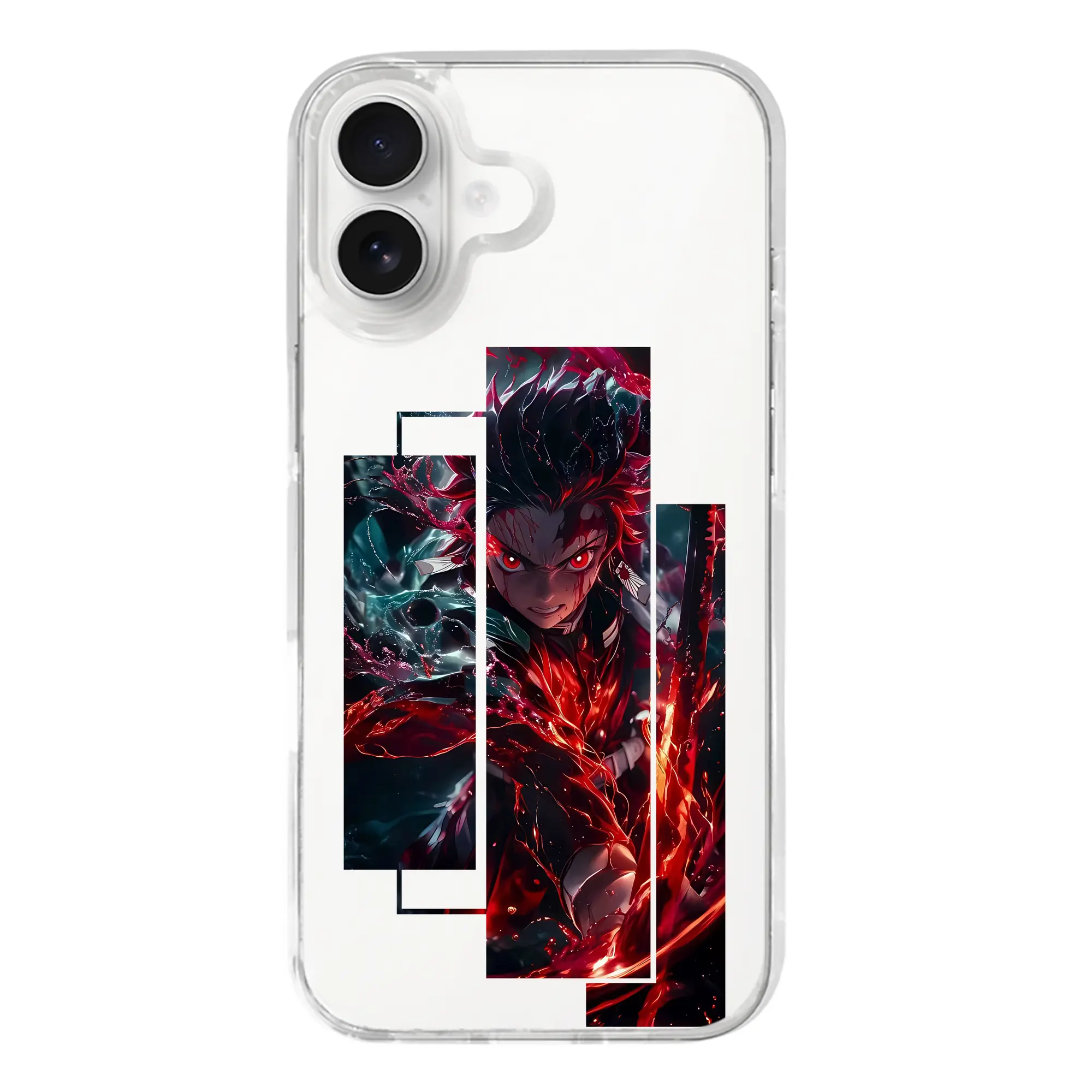 鬼滅の刃 グッズ,竈門 炭治郎 - iPhone 17シリーズ 透明スマホケース – 薄型・耐衝撃・精密フィット保護カバー